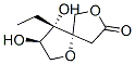 1,7-Dioxaspiro[4.4]nonan-8-one,4-ethyl-3,4-dihydroxy-,(3R,4S,5S)-(9CI) 구조식 이미지