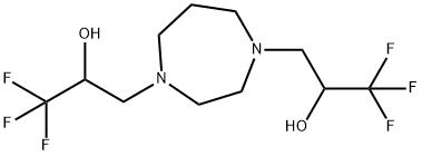 1,1,1-Trifluoro-3-[4-(3,3,3-trifluoro-2-hydroxypropyl)homopiperazin-1-yl]propan-2-ol 구조식 이미지