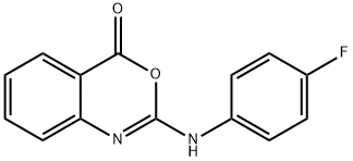 2-(4-FLUOROANILINO)-4H-3,1-BENZOXAZIN-4-ONE Structure