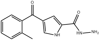 1H-Pyrrole-2-carboxylicacid,4-(2-methylbenzoyl)-,hydrazide(9CI) Structure