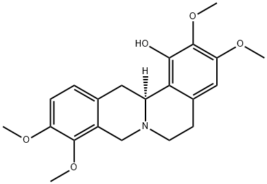 13aalpha-Berbin-1-ol, 2,3,9,10-tetramethoxy- (8CI) Structure