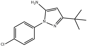 5-TERT-BUTYL-2-(4-CHLORO-PHENYL)-2H-PYRAZOL-3-YLAMINE 구조식 이미지