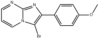 3-브로모-2-(4-메톡시-페닐)-이미다조[1,2-A]피리미딘 구조식 이미지