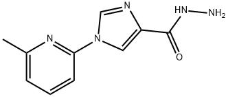 1H-Imidazole-4-carboxylicacid,1-(6-methyl-2-pyridinyl)-,hydrazide(9CI) 구조식 이미지