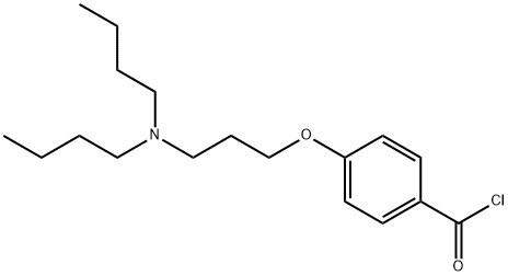 Benzoyl chloride, 4-[3-(dibutylaMino)propoxy]- Structure