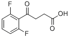 4-(2,6-디플루오로페닐)-4-옥소부티르산 구조식 이미지