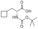 (R)-2-(tert-butoxycarbonylamino)-3-cyclobutylpropanoic acid 구조식 이미지