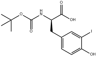 BOC-3-IODO-D-TYR-OH Structure