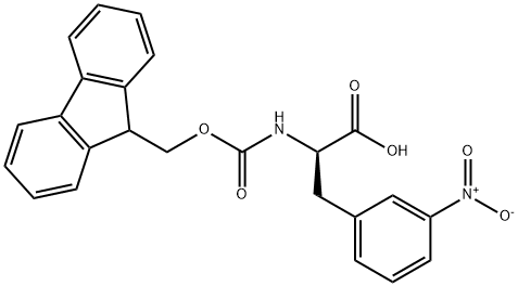 FMOC-D-3-NITROPHENYLALANINE 구조식 이미지