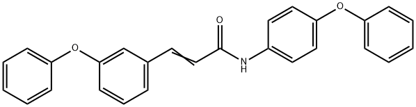 (E)-3-(3-PHENOXYPHENYL)-N-(4-PHENOXYPHENYL)-2-PROPENAMIDE Structure