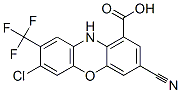 10H-Phenoxazine-1-carboxylic  acid,  7-chloro-3-cyano-8-(trifluoromethyl)- Structure