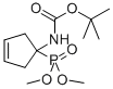 CARBAMIC ACID, [1-(DIMETHOXYPHOSPHINYL)-3-CYCLOPENTEN-1-YL]-, 1,1-DIMETHYLETHYL ESTER 구조식 이미지
