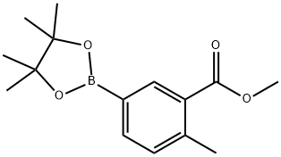 Methyl 2-Methyl-5-(4,4,5,5-tetraMethyl-1,3,2-dioxaborolan-2-yl)benzoate Structure