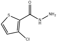 3-Chlorothiophene-2-carbohydrazide 구조식 이미지