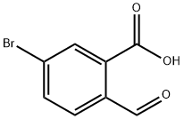 Benzoic acid, 5-bromo-2-formyl- Structure