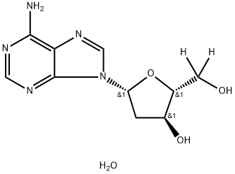 [5',5''-2H2]2'-DEOXYADENOSINE MONOHYDRATE 구조식 이미지