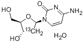 [2'-13C]2'-디옥시시티딘모노하이드레이트 구조식 이미지