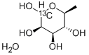 6-DEOXY-L-[1-13C]만노즈모노하이드레이트 구조식 이미지