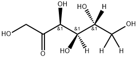 D-[4,5,6,6'-2H4]FRUCTOSE Structure