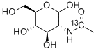 2-[1-13C]ACETAMIDO-2-DEOXY-D-GLUCOSE Structure