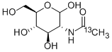 2-[2-13C]ACETAMIDO-2-DEOXY-D-GLUCOSE Structure