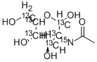 2-[15N]ACETAMIDO-2-DEOXY-D-[UL-13C6]GLUCOSE Structure
