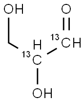 DL-[1,2-13C2]GLYCERALDEHYDE Structure