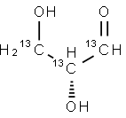 D-[1,2,3-13C3]GLYCERALDEHYDE Structure