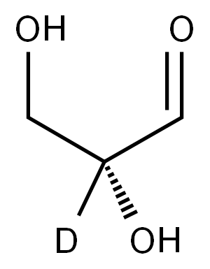 D-[2-2H]GLYCERALDEHYDE Structure