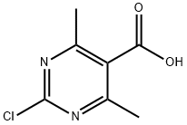 5-피리미딘카르복실산,2-클로로-4,6-다이메틸- 구조식 이미지