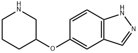 1H-인다졸,5-(3-피페리디닐옥시)- 구조식 이미지