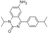 6-AMINO-1-ISOPROPYL-4-(4-ISOPROPYLPHENYL)-1H-QUINAZOLIN-2-ONE Structure