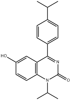 6-HYDROXY-1-ISOPROPYL-4-(4-ISOPROPYLPHENYL)-1H-QUINAZOLIN-2-ONE Structure