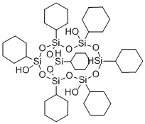 1,3,5,7,9,11,14-HEPTACYCLOHEXYLTRICYCLO[7.3.3.1(5,11)]HEPTASILOXANE-3,7,14-TRIOL Structure