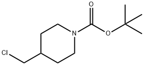tert-butyl 4-(chloromethyl)piperidine-1-carboxylate 구조식 이미지