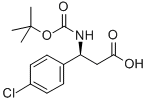 Boc-(S)-3-Amino-3-(4-chlorophenyl)propionic acid Structure