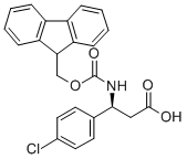 Fmoc-(S)-3-Amino-3-(4-chlorophenyl)propionic acid Structure