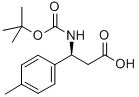 Boc-(S)-3-Amino-3-(4-methylphenyl)propionic acid Structure