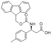 FMOC-(S)-3-AMINO-3-(4-METHYL-PHENYL)-PROPIONIC ACID Structure