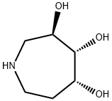 1H-Azepine-3,4,5-triol,hexahydro-,(3R,4R,5R)-(9CI) Structure