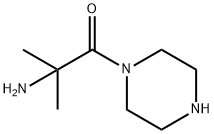 Piperazine, 1-(2-amino-2-methyl-1-oxopropyl)- (9CI) 구조식 이미지