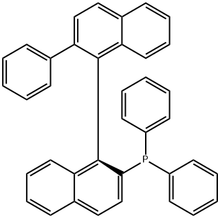 (S)-2-디페니포스피노-2'-페닐-1,1'-비나프틸 구조식 이미지