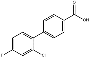 4-(2-Chloro-4-fluorophenyl)benzoic acid Structure