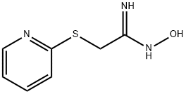 N'-하이드록시-2-(피리딘-2-일티오)에탄이미드아미드 구조식 이미지