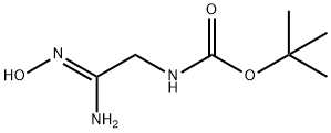 Carbamic acid, [(2Z)-2-(hydroxyamino)-2-iminoethyl]-, 1,1-dimethylethyl ester Structure