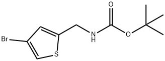 4-브로모-2-(N-Boc-아미노메틸)티오펜 구조식 이미지