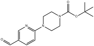 TERT-BUTYL 4-(5-FORMYLPYRID-2-YL)PIPERAZINE-1-CARBOXYLATE 구조식 이미지