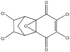 2,3,6,7-Tetrachloro-4a,8a-epoxy-1,2,3,4,4a,8a-hexahydro- 1,4-methanonaphthalene-5,8-dione Structure