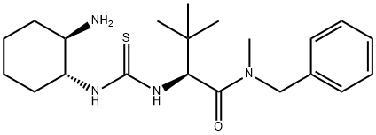 (2S)-2-[[[[(1R,2R)-2-Aminocyclohexyl]amino]thioxomethyl]amino]-N-3,3-trimethyl-N-(phenylmethyl)butanamide,  (S)-2-[[[[(1R,2R)-2-Aminocyclohexyl]amino]thioxomethyl]amino]-N-benzyl-N-3,3-trimethylbutanamide 구조식 이미지