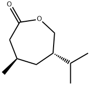 2-Oxepanone,4-methyl-6-(1-methylethyl)-,(4R,6S)-(9CI) Structure